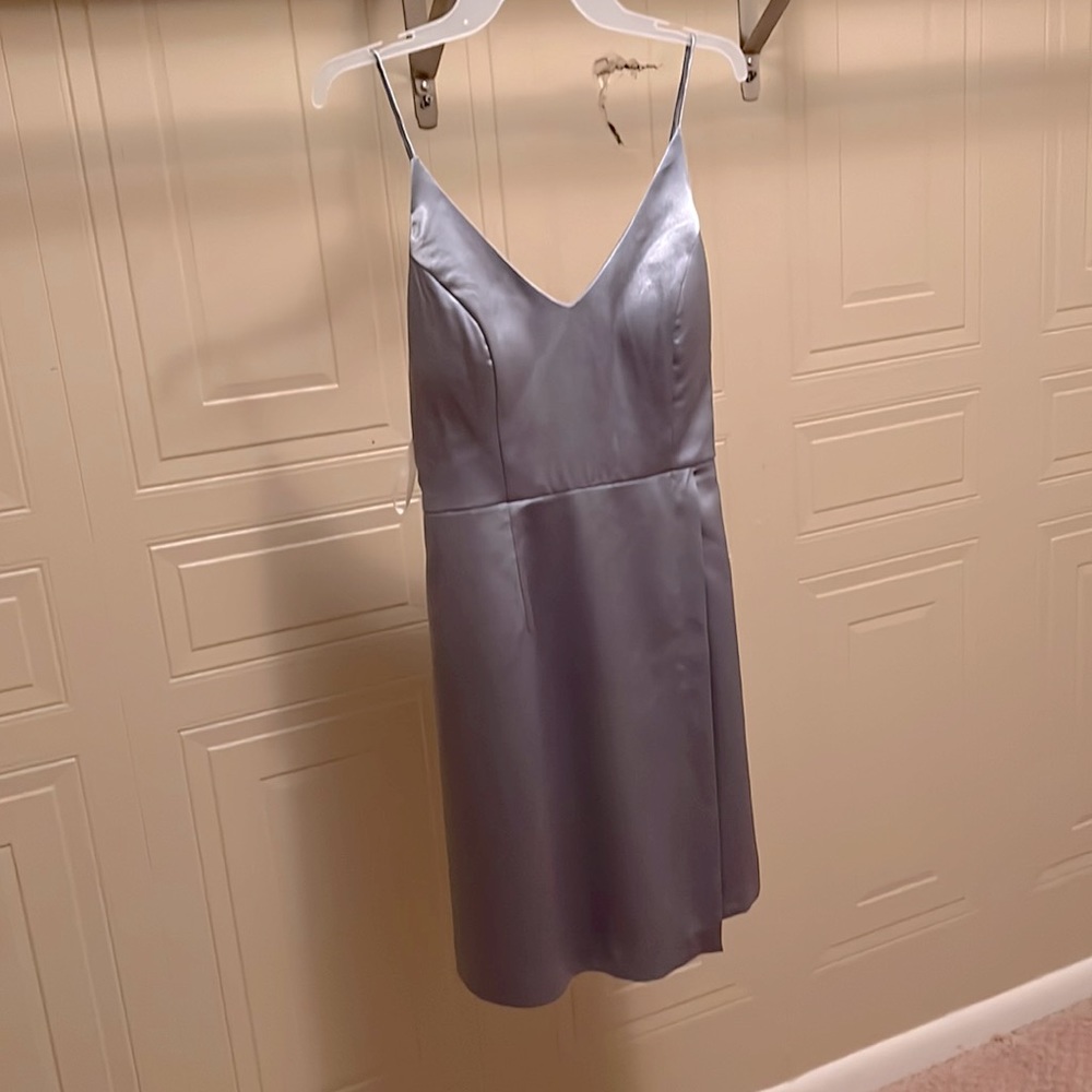 Light blue spaghetti strap dress